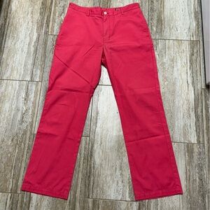 Vineyard Vines Men’s Club Pants Size 32X32 Salmon Pink Color